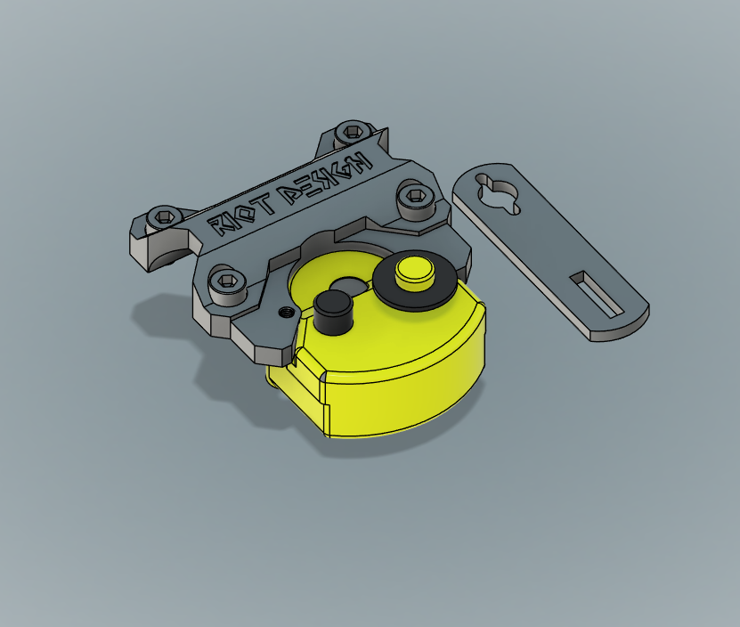 Steering Damper Mount — Riser Integrato per Ammortizzatore Rotativo